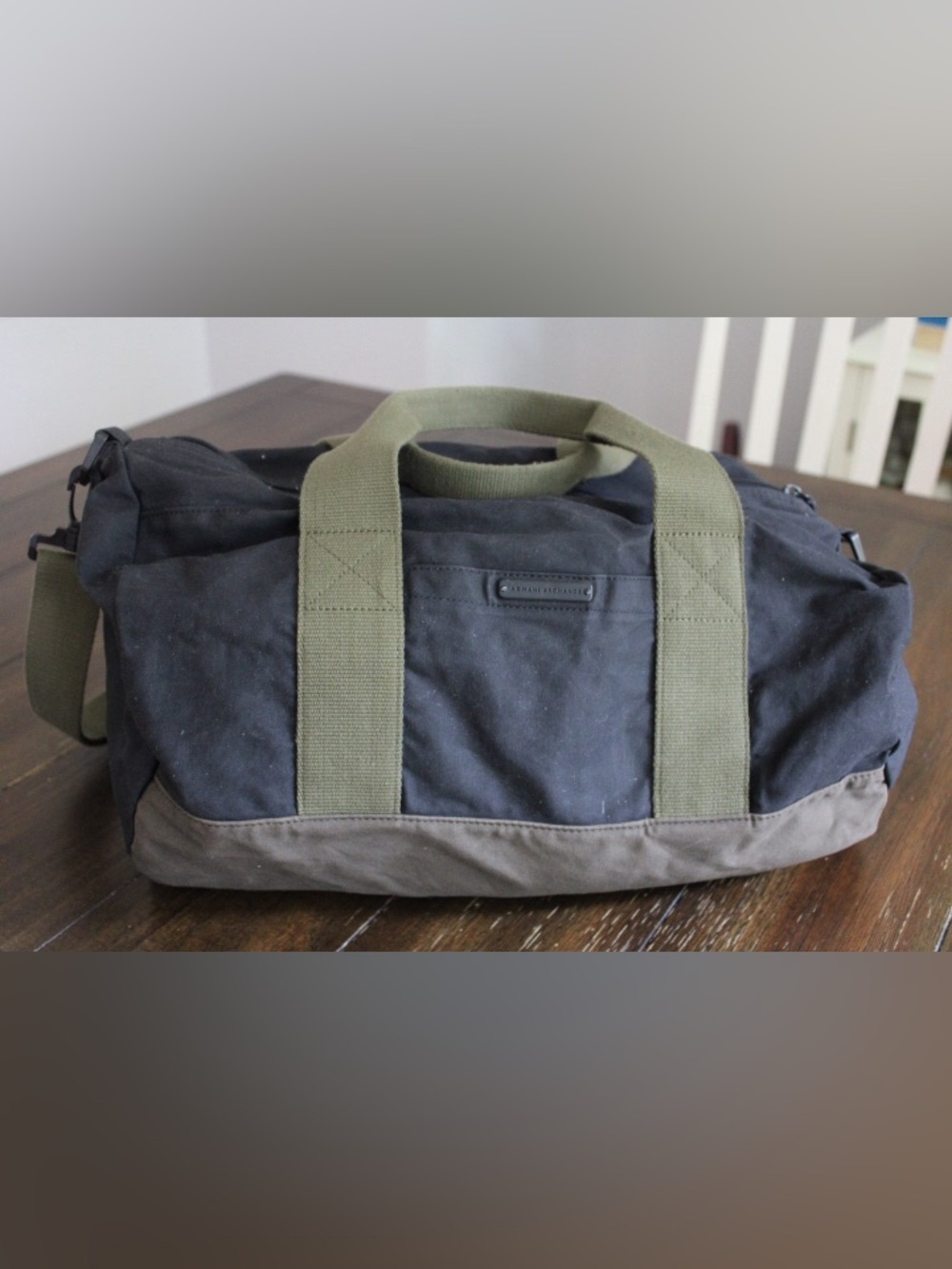 Armani exchange duffel bag